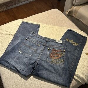 Enyce Embroidered Blue Jeans